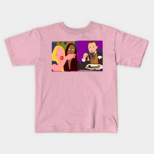 Woman Yelling at Leonardo Abstract Kids T-Shirt